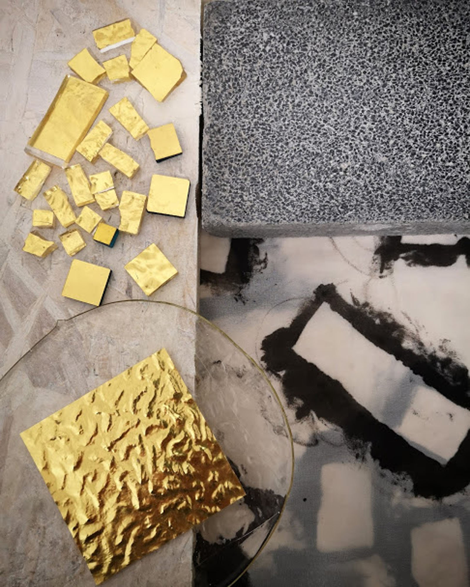 Tessere mosaico dorate