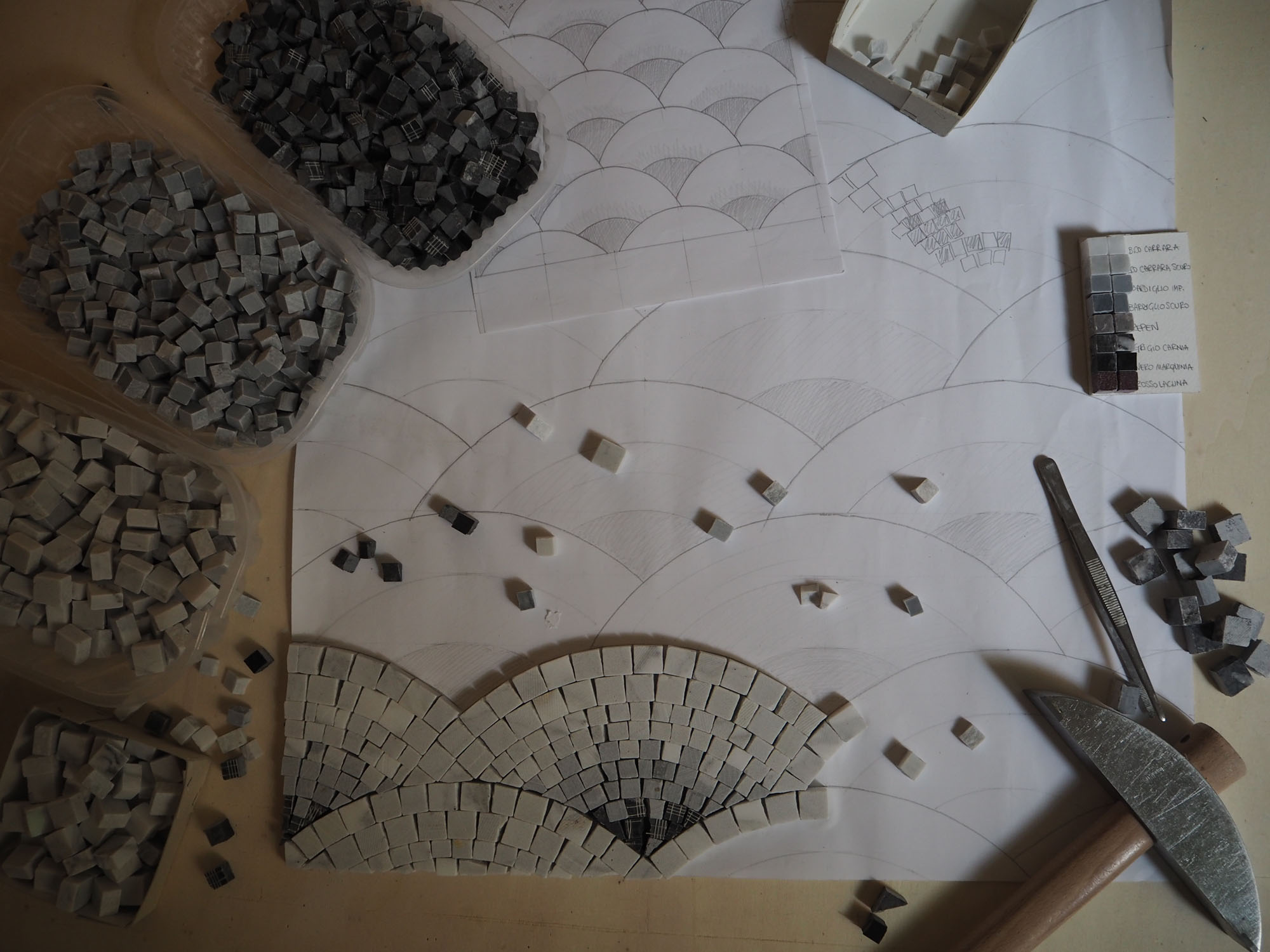 Fase preliminare mosaico